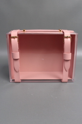 Коробка чемоданчик 23*18*9 см, 1 шт., розовый.  2989М