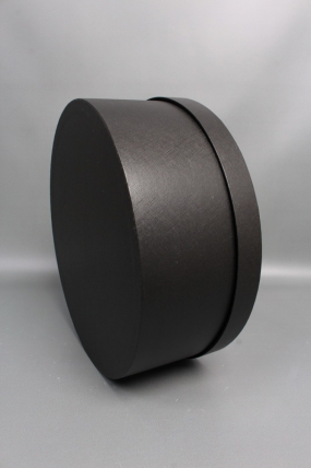 Коробка для цветов с прозрачным окошком 35*H13,5, 1 шт., черный 8123М