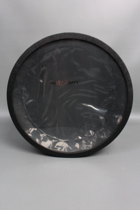 Коробка для цветов с прозрачным окошком 35*H13,5, 1 шт., черный 8123М