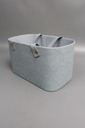 Коробка для цветов "Стильное решение" 24*15*14,5, 1 шт., голубой 6662М