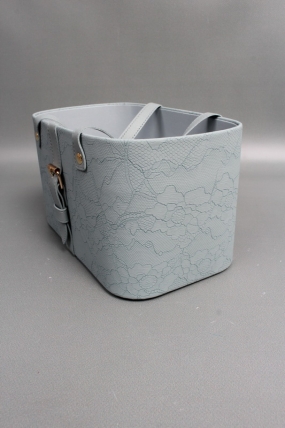 Коробка для цветов "Стильное решение" 24*15*14,5, 1 шт., голубой 6662М