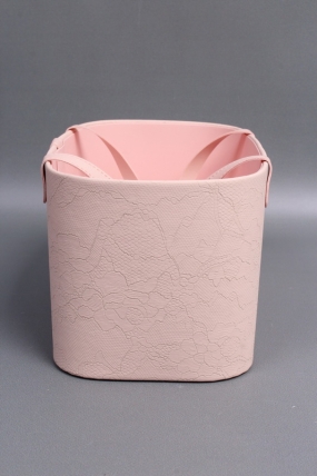 Коробка для цветов "Стильное решение" 24*15*14,5, 1 шт., св.розовый 6655М