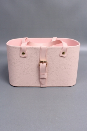 Коробка для цветов "Стильное решение" 24*15*14,5, 1 шт., св.розовый 6655М