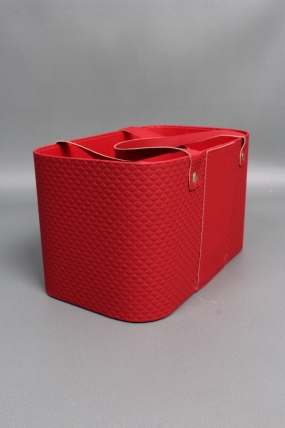 Коробка для цветов  "Гармония стиля" 24,5*15*14,5, 1 шт., красный 8093М