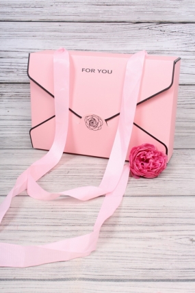 Коробка подарочная "For you", 25*17*6см, нежно-розовый 0427Н