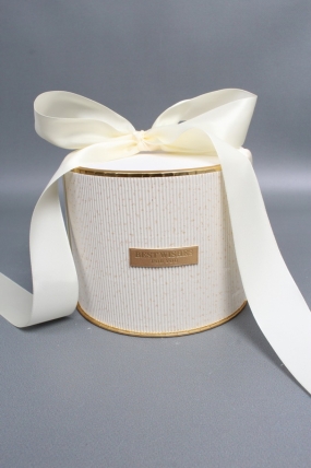 Коробка подарочная "Коллекция роскоши" D15,8*H12,6, 1 шт., молочный 6723М