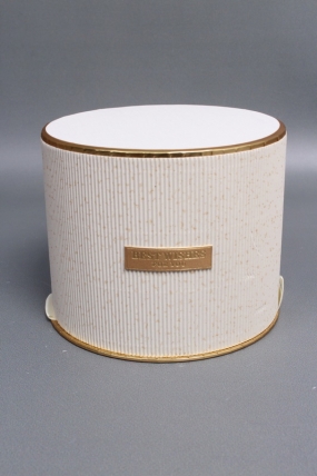 Коробка подарочная "Коллекция роскоши" D15,8*H12,6, 1 шт., молочный 6723М