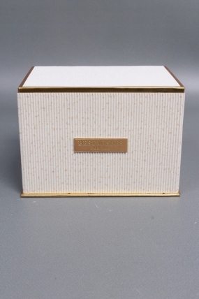 Коробка подарочная одиночная 1шт - "Изящество" 15*11*10,5  шампань  6686М