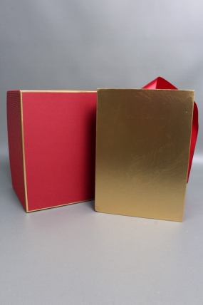 Коробка подарочная одиночная 1шт -  "Изящество" 24*17*16,5,  красная  6693М