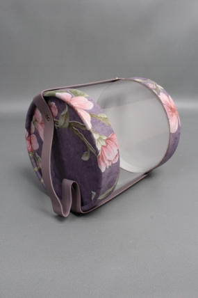 Коробка подарочная с прозрачным куполом 16,4*16,4*18,2,  фиолетовый 7935М