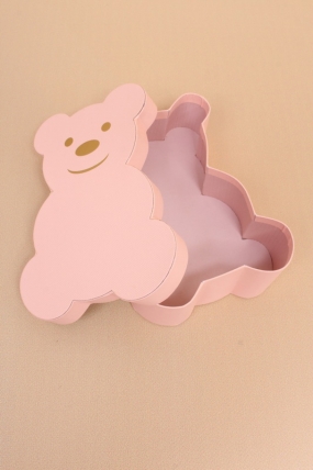 Коробка с крышкой "Мишка" 18,3x13x5 см, св.розовый  9476М
