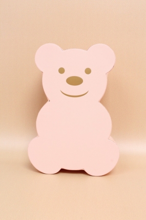 Коробка с крышкой "Мишка" 18,3x13x5 см, св.розовый  9476М
