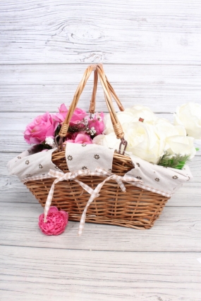 Корзина из ивы 38*23*21, прямоугольник, натуральный 4471Н