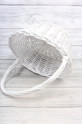 Корзина из ивы 41*16*41, S. круг, белый 2222Н