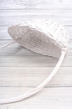 Корзина из ивы 44*34*11*16/20  B32*22, S. овал, белый 6008Н