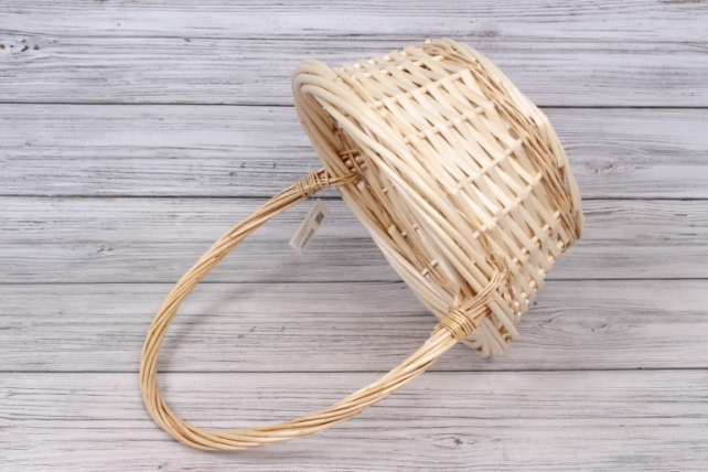 Корзина одиночная (ива) -  28*12*40CM   Натуральная 8103Л