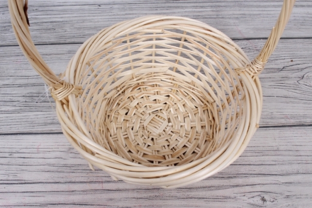 Корзина одиночная (ива) -  21*11*34CM   Натуральная 8103Л