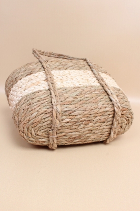 Корзина плетеная 38*14*23*40, B27*11, рогоз, натуральный/беленый  6589Н