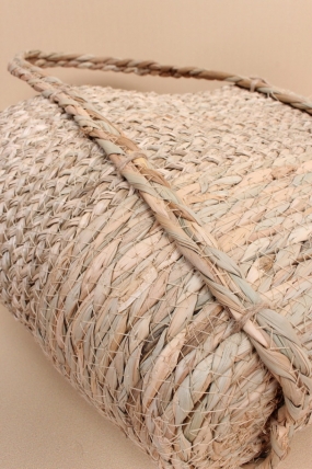 Корзина плетеная 38*14*23*40, B27*11, рогоз, натуральный  6572Н