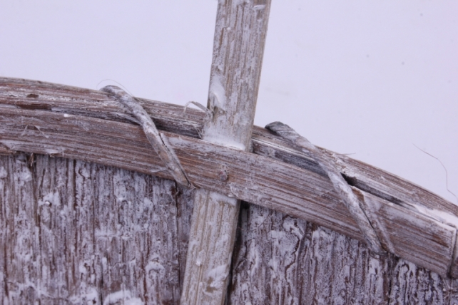 корзина плетеная (бамбук)  hh26, серая