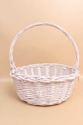 Корзина плетеная (ива): 34*34*14, 1 шт., белый  5102М