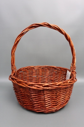 Корзина плетеная (ива): 33*33*15, 1 шт., коричневый  5171М