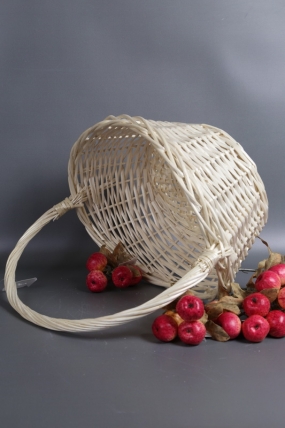 Корзина плетеная (ива): 39*34*17, 1 шт., выбеленный  4952М