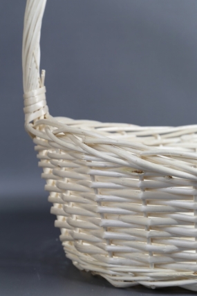 Корзина плетеная (ива): 48*37*18, 1 шт., выбеленный  4969М