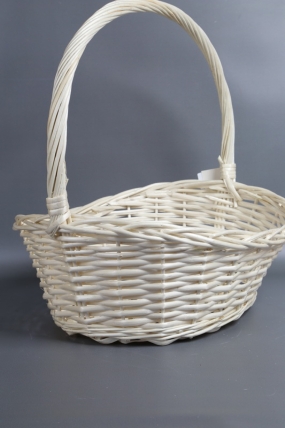 Корзина плетеная (ива): 48*37*18, 1 шт., выбеленный  4969М