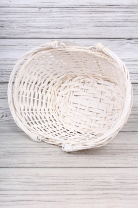 Корзина плетеная (ива), 32*25*13 см, 1 шт., белый 3426М