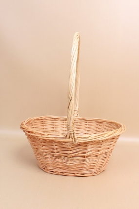 Корзина плетеная (ива), 32*24*13,5*38 см, 1 шт., натур.  5968М