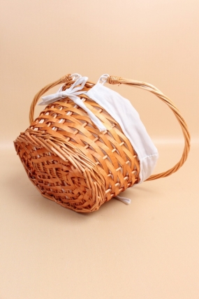 Корзина плетеная (ива), D26x23/H14/12/HH25 B20x14,5,1 шт., натуральный  9878М