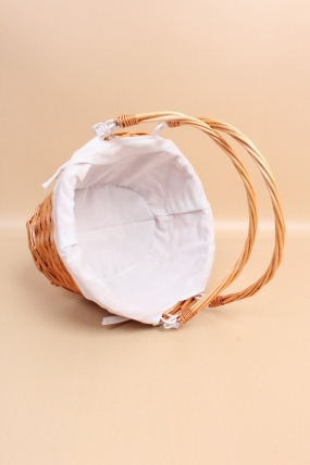 Корзина плетеная (ива), D26x23/H14/12/HH25 B20x14,5,1 шт., натуральный  9878М