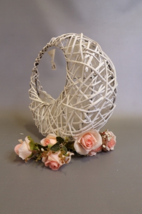 Корзина плетеная (ива) 35H34, 1 шт., белый 3531М