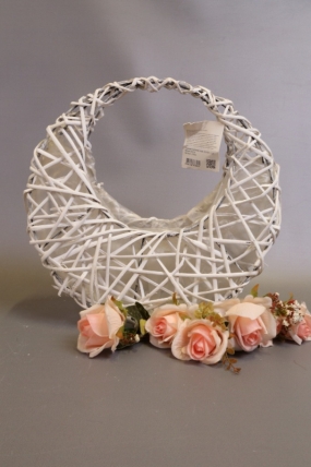 Корзина плетеная (ива) 35H34, 1 шт., белый 3531М