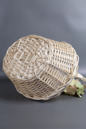 Корзина плетеная (ива): 42X33XH16/40XB32X23, 1 шт., выбеленный  6079М