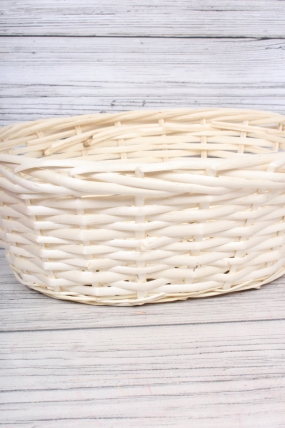 Корзина плетеная (ива): 35x25xH14xHH42  B30x20, 1 шт. белый 2334М