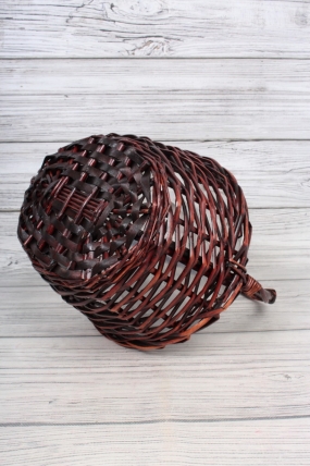 Корзина плетеная (ива): 30x24xH15xHH33  B24x16, 1 шт., коричневый 0318М