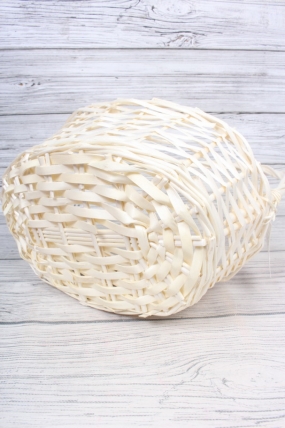 Корзина плетеная (ива) 35x25xH14xHH42  B30x20, 1 шт., выбеленный 9943М