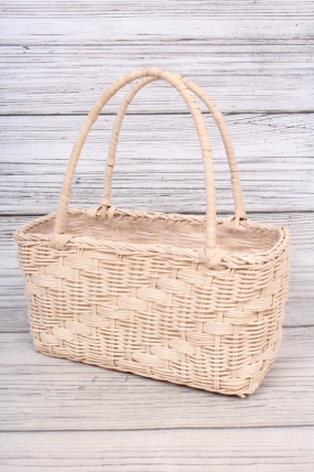 Корзина плетеная из ротанга, сумка 24.5*11.5*12.5/27.5cm натуральный 7839Н