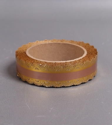 Лента Ажур (3см*25ярд) БРОНЗОВАЯ полоса C321