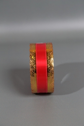 Лента Ажур (5см*25ярд) КРАСНАЯ полоса C523