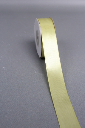 Лента атласная, на картонн.катушке, односторонняя, 25 мм х 25 ярд, фисташковый 1351М