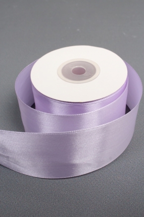 Лента атласная, на картонн.катушке, односторонняя, 38 мм х 25 ярд, светлая орхидея 1450М