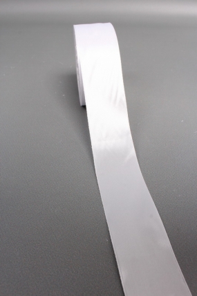 Лента атласная, на пене, односторонняя, 38 мм х 25 ярд, белый 0491М