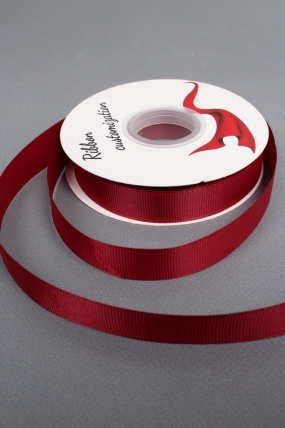 Лента атласная полиэстер 2 см*35 ярдов, винный 0494М