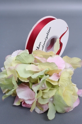 Лента атласная полиэстер 2 см*35 ярдов, винный 0494М