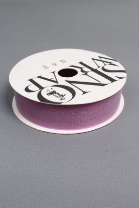 Лента декоративная Перламутровая, полиэстер, 25 мм х 13 ярд., сиреневый 6961М