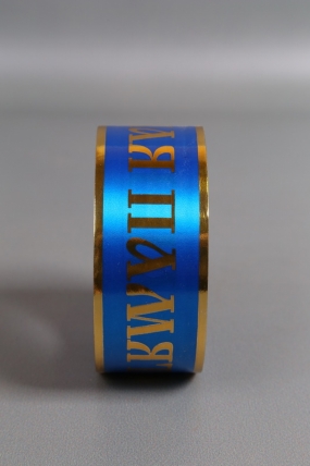 Лента с з/п ( 5см*50ярд) атласная Вечная память б/к A511 СИНИЙ