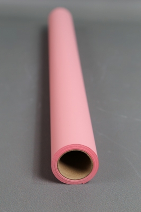 Матовая пленка "Фаворит" однотонная, 50 мкр, 50 см х 10 м, розовый фламинго  1319М